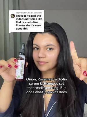 Replying to @abby.3.3.3 if you love the Onion Rosemary shampoo set, you will love the Onion Hair Serum 🙌🏼✨🫶 #longhair #haircare #onionserum #hairgrowth #bestsellers #onionshampoo #hairgrowthserum #rosemaryforhairgrowth #tiktokmademebuyit #tiktokshopfinds #naturalsantusa 