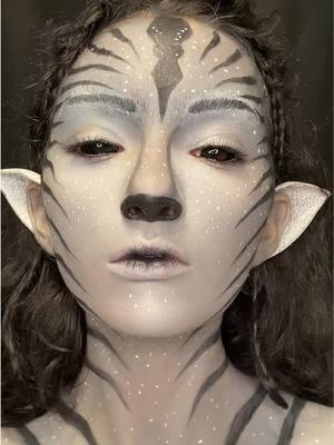 Moon Avatar 🌑🏹🪶 #foryou #avatar #moonavatar #fyp #makeup #makeupartist #moonavatarmakeup #movie #avatarmovie #avatarmakeup 