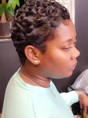 C curls ✨️ 😍 💕 on this lovely client..#bestinthegame #shorthair #shortcut #mountvernon #mountvernonhairstylist #mountvernonsalon #bronxhairstylist #Bronx #newyorkstylist #newyork #cavellspassionforhair #voiceofhair #cutlife✂️ #thecutlife #thelove #fypシ #foryoupage #foryou #cutandcurl #mushroomcut #pixiecut #thechoppedmobb #hairbrained_official  #happyclient #TRANSFORMATION #modernsalon