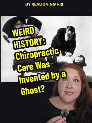 #greenscreen Chiropractic care was invented by a ghost? born from a ghostly séance, shaped by controversy, and carried by a handsome heir. 👻 #Chiropractic #WeirdHistory #AlternativeMedicine #GhostStory #SpookyFacts #HealthcareHistory #BizarreOrigins #strangehistory #chiropractor 