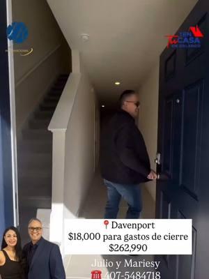 📍Davenport ⭐️ Una excelente manera de empezar el año puede ser con tu casa nueva y tenemos para ti esta opción por $262,990 con $18,000 de incentivos para gastos de cierre y tasa de interés preferencial 🎁 🏠 1.464 Sq Ft/ 3habitaciones / 2.5 baños / 1 puesto de garage.  ✔️Comunidad con piscina y parque para niños. ✔️ Ubicada a 12 minutos del Centro Comercial Posner Park y de la I-4 . Julio Peña y Mariesy Dávila La Rosa Realty Internacional 📱Contáctanos al 407-2726084 y 407-5484718 📍1420 Celebration Blvd, Suite 247. Celebration, FL 34747. #CasasenFlorida #Casasnuevas #CasasenDavenport #CasasenLakeland #CasasenWinterHaven #CasasenOrlando #casasensaintcloud #RealtorenOrlando #Realtor #Asesorinmobiliario #propiedadesvacacionales #championsgate #Casasenkissimmee #vacacionesenorlando #Liveinflorida #Orlando #OrlandoRealtor #Realestatelife #luxuryhomes #windermere #Disney #universal #CasasenClermont #CasasenWinterGarden  #agentedebienesraices #Townhomes #CasasenApopka #CasasenSanford #CasasenDeltona #CasasenLeesburg