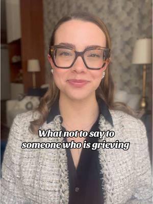 While most people have the best of intentions, they don’t always choose the correct words when it comes to grief. It’s a tricky situation to navigate as there never really is the “right” thing to say. So, let’s start with things to avoid saying to someone who is grieving the loss of someone close to them.  Follow for more tips on how to navigate some of life’s trickiest situations and conversations. ❤️ #etiquette #oldsouletiquette #etiquettetips #etiquetteexpert #grief #griefsupport 