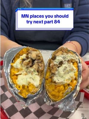 Minnesota places you should try next part 84 📍 Sandwich King 2546 County Hwy 10, Mounds View, MN 55112 What I ordered: 1) The Monster sandwich $8.99 2) Mac & cheese chicken Shawarma burrito $8.99 3) Fire gyro $7.99 4) Buffalo chicken fries $11.99 5) Philly shrimp $8.99  6) Dubai chocolate milkshake $4.99 7) Dubai hot chocolate $4.99 8) Oreo milkshake $4.99 9) Steak rice plate 13.99 (new menu item) 10) Dubai chocolate baklava $3.99 “Chicken Shawerma wrap, mediterranean spiced chicken, garlic sauce, fries, and pickles wrapped and made with love!” - Sandwich King #minnesota #Foodie #placestoeat #gyro #sandwich #shawarma  Foods and drinks were compensated but all opinions are my own. Thank you to Sandwich King for sponsoring this post.