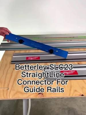 Betterley StraighLine Connector Aligns Your Track Saw Guide Rails Perfectly In Seconds! Compatible With Milwaukee, Festool, Makita  And Triton Guide Rails  AVAILABLE ➡️TOOLNUT.COM⬅️  Model SLC23 $129 . #toolnut #betterleytools #guiderail #tracksaw #milwaukee #festool #makita @Makita Tools USA @Milwaukee Tool @Festool USA 