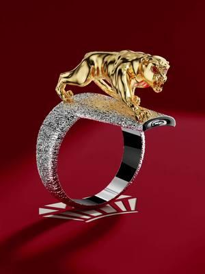 Anillo Solo leopardo, en oro 18k y rubi  pieza única y exclusiva de Aldo Joyería. #aldorender #18k #goldjewelry #jewelry #jewelrytiktok 