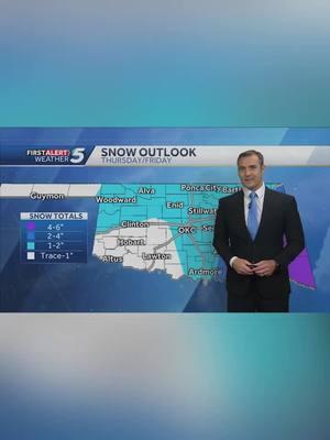 OKLAHOMA SNOW RISK ❄️ It's the calm before the storm as snow is expected in Oklahoma on Thursday after another frigid day on Wednesday. KOCO 5 Meteorologist Jonathan Conder breaks down the timeline. #Oklahoma #Weather #Winter #news #koco5 #Snow