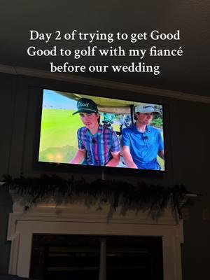 Reason number 2 he watch’s Goog Good YouTube channel anytime he has free time this is him writing our wedding invites @goodgood @Garrett Clark #goodgood #goodgoodgolf #golf #fiancé #golfing #wedding 