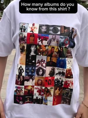 How many albums do you know from  this shirt? #90s #90srnb #rnb #rnbvibes #90srnbthrowbacks #rnbmusic #tshirt #viralvideo 