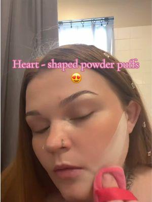 I LOVE thes PINK Heart - Shaped Powder Puffs! 😍 They apply my powder flawlessly and they are super soft! Plus these puffs are not expensive ☺️ #promotingthisitem #powderpuff ##heartshapedthings##pinkthings##pinkhearts##powderpuff##makeup##oldervideo