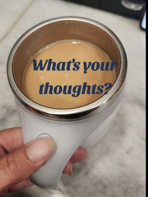 Whats your thoughts? #automaticstirringcup #coffeecup 