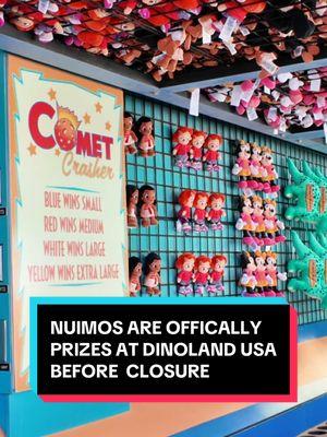 Dinoland USA is closing on January 12th and the original prizes at Chester and Hester’s are going EXTINCT! Disney has officially replaced the original Dinoland prizes with Nuimos and other Disney plushies. #dinolandusa #animalkingdom #disneyworld #disneyparks #prize 