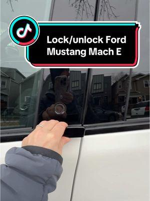 Hello, goodbye… Locking and unlocking the doors of the @Ford Motor Company Mustang Mach E as well as turning it on and off.  ##cardujour##cartok##fyp##wwcoty##nactoy##ford##fordmustang##fordmustangmache