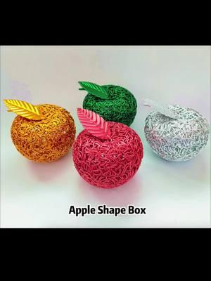 #apple #appleshape #wirebox #storagebox #appleshaped #wireart 