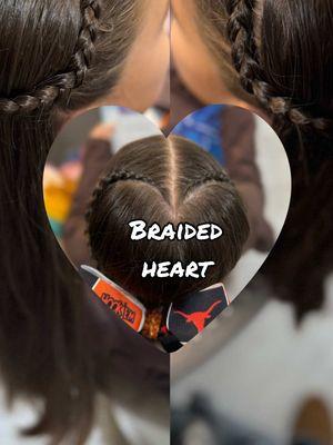 Braided heart #braidedheart #braidedhair #braidedhairstyles #braidedhairstyle #dutchbraid #dutchbraidstyle  