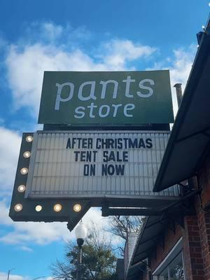 Tent sale starts TODAY! Come shop some of our favorite items at great prices! 🛍️💚 #75yearsofpants #pantsstore #shop #sale #tentsale #shoes 