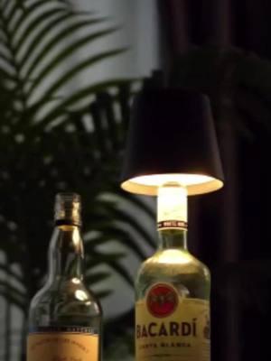 With this lamp, even an empty bottle becomes a work of art! #nightlight #creativeproduct #winebottlelamp #winebottle #creativedesign #nightlightdesign #tiktokmademebuyit