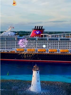 Dreams DO come true! 💭 Spot a favorite Disney character as the Disney Dream arrives in lovely Nassau Bahamas! 🇧🇸  Your 4th @ owes you a Disney Cruise….good luck to their wallet, not yours 🤷‍♂️  #disneycruise #disneydream #nassaubahamas #cruisetok @Nassau Cruise Port 