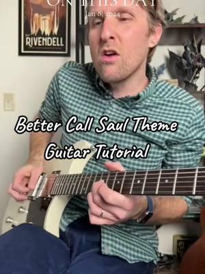 #onthisday Better Caul Saul Theme Guitar Tutorial by Little Barrie #guitartok #howtoplayguitar #guitartutorial #guitarlesson #bcs #breakingbad #saulgoodman 