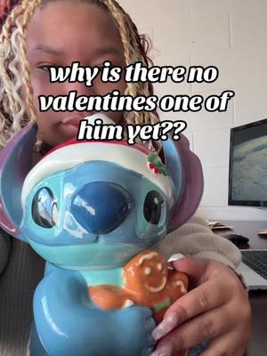 I have the skeleton one too. But I NEED A VDAY ONE CHOP CHOP. #stitch #cookiejar 