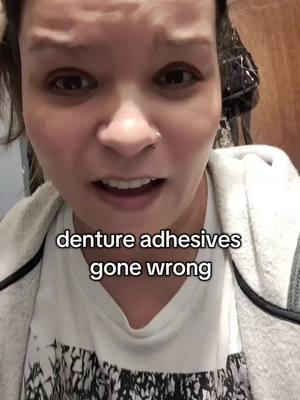 i already posted the vid on getting them off this was before madness #dentures #denturedarling #denturegangnoshame #denture #denturegang #dentureconfidence #denturetok #denturequeen👑 #denturesatayoungage #teeth 