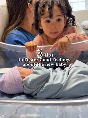 3 Tips to Help Foster Good Feelings about the Baby  1️⃣ Don’t force interaction. We never force our toddler to hold the baby or interact with the baby. In fact, we actually told her that she didn’t have to and that it was okay if she didn’t want to. Forcing interaction before they’re ready can be risky to your newborn. Let your toddler go at their own pace. 2️⃣ Instead of of saying “No don’t touch the baby! or “You’re too rough” We say things like “Can we touch the baby’s hands? or “Your brother loves when you touch him gently. This is how we touch gentle (and then show her).” We don’t want her to be afraid to be around or touch her sibling but children learn by demonstration. We also give lots of praise when she is gentle!  3️⃣ We talk to our newborn about our toddler so our toddler can hear. (Ex: Isn’t your big sister Breslyn so gentle? Doesn’t she give the best kisses? I love getting to spend time with your big sister!) This reinforces your toddler’s place in the family and reaffirms their value.  𝗗𝗿𝗼𝗽 𝗮𝗻𝘆 𝘁𝗶𝗽𝘀 𝘆𝗼𝘂 𝗵𝗮𝘃𝗲 𝗶𝗻 𝘁𝗵𝗲 𝗰𝗼𝗺𝗺𝗲𝗻𝘁𝘀! 𝗦𝗲𝗻𝗱 𝘁𝗵𝗶𝘀 𝘁𝗼 𝘀𝗼𝗺𝗲𝗼𝗻𝗲 𝗴𝗼𝗶𝗻𝗴 𝗳𝗿𝗼𝗺 𝟭 𝗰𝗵𝗶𝗹𝗱 𝘁𝗼 𝟮! Inspo: @Rini Frey  #lgbtfamily #twomoms #twomomsquad #secondbaby #babynumber2 #momsofinstagram  #toddlerandnewborn #secondtimemom #momtok #newbaby #newbabytips #toddler #toddlertips #siblingtips #siblinghelp #fyp #foryoupage