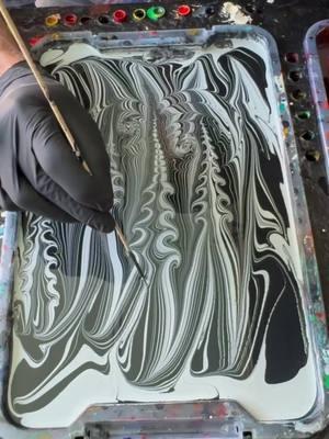 #domchi #watermarbling #marbling #ebru #work #arthat #marblinghat #marblingart #marblingartist #marblingstudio #hustle #customhats #hats #oneofakind #unique #artfashion #art #oneofakindhat #suminagashi #trees #airbrushed #oneofakind #shrinkitshrinkit 