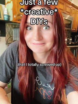 There is no shortage of DIY projects I could show you that I screwed up 😂 Part 3 of posting old TikTok drafts #diyproblems #adhddiy #diyprojectideas 