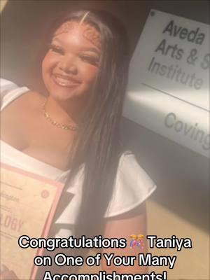 #HairTok #Graduation #Aveda #Cosmotology #Beauty #MUA #Taniya #Congratulations  @NyNy ⭐️ You Did it we are so Proud of You! Love you 