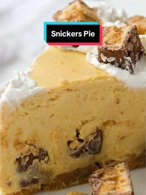 Wow your friends and family with this no-bake Snickers bar pie, and we have no doubt that everyone will love the delicious chocolate and peanut butter flavors! This pie features a buttery graham crust filled with creamy peanut butter and pudding filling that is then topped with pieces of yummy Snickers bars. Full Recipe: https://spaceshipsandlaserbeams.com/no-bake-snickers-bar-pie/ . . . . #NoBakeSnickersPie #SnickersDesserts #NoBakeDesserts #PieLovers #ChocolatePeanutPerfection #SweetIndulgence #EasyDesserts #HomemadeGoodness #CandyBarDesserts #spaceshipskitchen