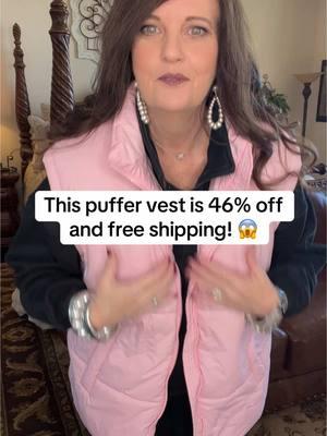 You can’t go wrong with a puffer vest! 💗 #puffervest #mom #pinkvest #wintervest #valentineootd #tiktokshopvest #tiktokclothes #fashontiktok 