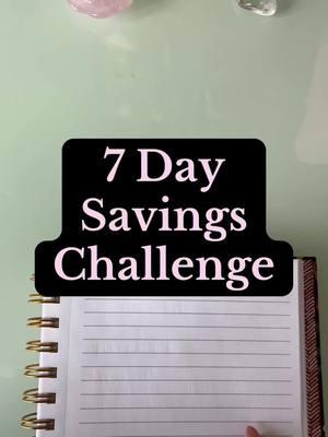 Do this 7 day challenge and you’ll be surprised with how much you save by the end! You can tell yourself no for 1 week 😝 I believe in you #budgetingtiktok #budgetingforbeginners #budgeting #howtobudgetandsave #moneymindset #savingschallenge 