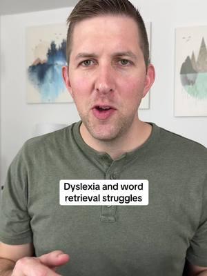 And yes, these things can and do happen for everyone on occasion, but for people with dyslexia they tend to happen much more frequently than “on occasion”. #dyslexia #dyslexic #dyslexiaawareness #dyslexiasupport #MentalHealth #wordretrieval #therapist 