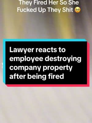 #lawyerreacts to #fired employee destroying company property. #react #reaction #lawyer #law #reactions #reacts #reactionvideo #legal #lawyersoftiktok #business #businessowner #legaltiktok #businesstips #legaltips 