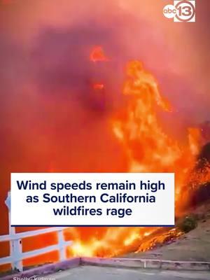 Tens of thousands have evacuated as an "unprecedented" windstorm is fueling multiple wildfires quickly expanding early Wednesday around the Los Angeles metro area, causing destruction with no containment. #wildfires #socal #southerncalifornia #cali #california #santaanawinds #santaana #fire #pacificpalisades #us1 #pacific #pacificoasthighway #abc13 #abc13houston #fires #breakingnews #news #drivingthroughhell