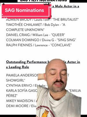 Chaos has reigned here. #filmtok #awardseason #oscars #sag #sagawards #wicked #wickedmovie #cynthiaerivo #arianagrande #arianator #emiliaperez #zoesaldana #acompleteunknown #timotheechalamet #colmandomingo #thesubstance #demimoore #pamelaanderson 