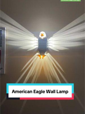 Light up your home with pride 🦅#tiktokshopfinds#eaglelamp#eagle#americaneaglelamp#foryoupage❤️❤️#WallLight#HomeDecor#CozyHome#EagleDecor#ModernLighting#DesignYourHome