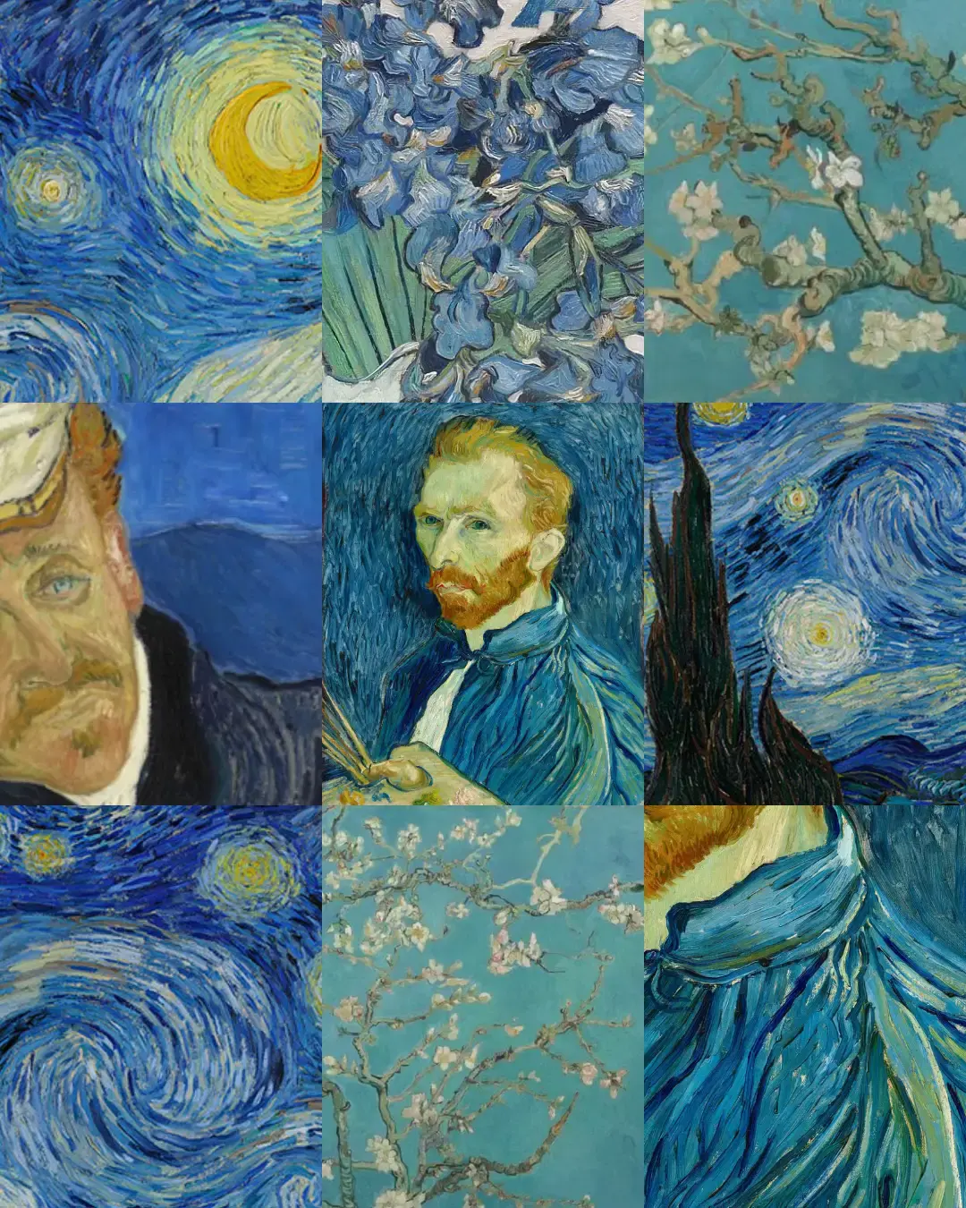 Every color tells a story in Van Gogh’s world. 🌻💙 Would you like to know more about why did he used each color? #bluecolor #vangoghart #vangoghpainting 