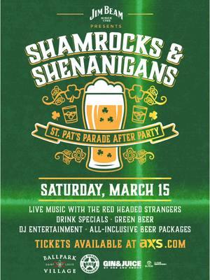 Does this song haunt anyone else? 🍀 Shamrocks & Shenanigans is ON SALE NOW! (🎟️ LINK IN BIO) Enjoy tuned by Red Headed Strangers, VIP all-inclusive upgrades, drink specials featuring $3 domestic drafts, $5 select cocktails, $2 off Dre & Snoop Gin & Juice canned cocktails at all venues 🌈  #rattlinbog #shamrocks #stpats #stpatricksday #stpatricks #stpaddy #stpaddys 