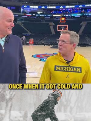 I went 94 Feet with Michigan head coach Dusty May He bikes to work even in the Michigan winter?! #cbb #collegebasketball #MarchMadness #michiganwolverines 