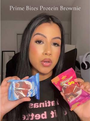 Protein brownies that taste good????? @Prime Bites Protein Treats #tiktok #tiktokmademebuyit #primebites #primebitesreview #brownies #protein #snack #snackideas #GymTok #healthyrecipes 