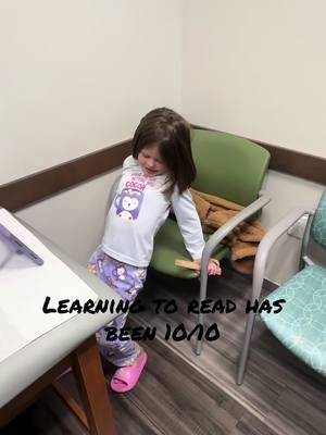 The Drs jaw dropped and he said “excuse me” thinking she was cussing him out after a positive strep test…. Nope just learning to sound out words is all! 😅 #FAQ #toddlersoftiktok #utah #swearingkids 