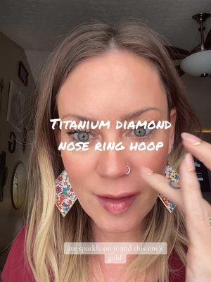 I wish you could see how cute this nose hoop is in person! So comfortable too #nosehoop #nosering #bodyjewelry #facepiercing #creatorsearchinsights #nosejewelry 