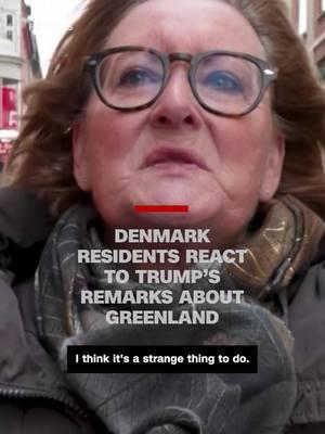 Residents in Copenhagen, Denmark, react to President-elect Donald Trump saying he wants to take control of Greenland. #greenland #copenhagen #denmark #trump #cnn #news