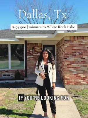 East Dallas home less than 10 minutes away from White Rock Lake! 🌊  📍 5030 Blanchard Dr, Dallas, TX 75227 * 3bed 3.5bath 1,924sqft * Priced at $474,900 * Minutes from downtown Dallas, White Rock Lake and easy access to I-30!  * Central location! 🏡 If you’re looking to purchase a home send me a dm or schedule a call in my link in bio!📞🏡 #dallas #realestate #texas #land #realtor #dallasrealtor #texashomes #whiterocklake #eastdallas #fyp 