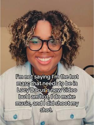 I’m shooting my shot @lucy dacus Yall tag Lucy in the comments if you think I should be in the video 👀 #lucydacus #hotmasc #masctiktok #wlw #queermusic #masctiktok🏳️‍🌈 