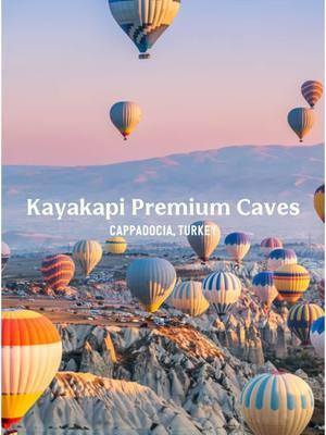 Check 'staying in a cave' and hot air ballooning off your bucket list in the same trip✅ 📍/📸: Kayakapi Premium Caves, Cappadocia, Turkey #cavehotel #hotairballoon #cappadocia #bucketlist #uniqueexperiences #thingstodo #holidaytiktok 