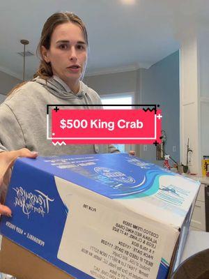 King crab unboxing? 😂🦀 #unboxing #seafood #mukbang #seafoodboil #costco #fyp #foodtiktok 