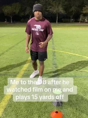 I hate when they play 15 yards off of me instead of 7, I didn’t even plan on running fast this game I promise🫣😂 #fypシ #viraltiktok #Britedidit #briteeffect #ATH #differentbreed #widereciever #footballtiktok #workout #blurrr #unguardable 