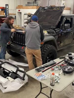 Brannen gave this Jeep Gladiator a bold new look with an Angry Eyes grille and upgraded projectors! Helping you see and be seen—message us for custom projects! 🛠✨ #JeepGladiator #CustomLighting #Sparksmith #TruckTok #JeepLife #ForYouPage #FYP