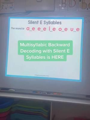 Comment “silent e” for more info!  #teacher #elementaryteacher #readingfluency #secondgradeteacher #thirdgradeteacher #interventionist #homeschoolersoftiktok 